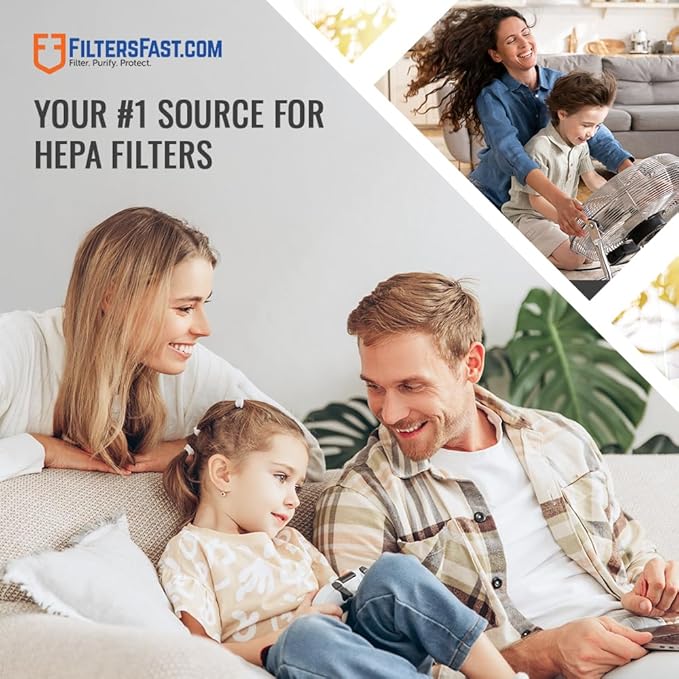 Filters Fast FF 30917 Compatible Replacement for Hunter 30917 Air Purifier Filter, Air Cleaner Pre-Filter 10.25x4.25x1.5 inch, Charcoal Odor Absorber