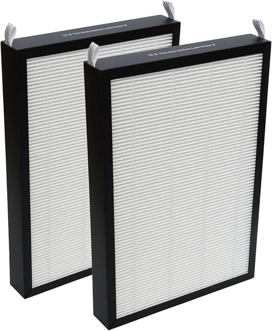 PUREBURG Replacement Filter Compatible with Nuwave OxyPure 47001 47002 47003 & 47004 Air Purifiers,2-Pack H13 True HEPA Activated Carbon 2-in-1