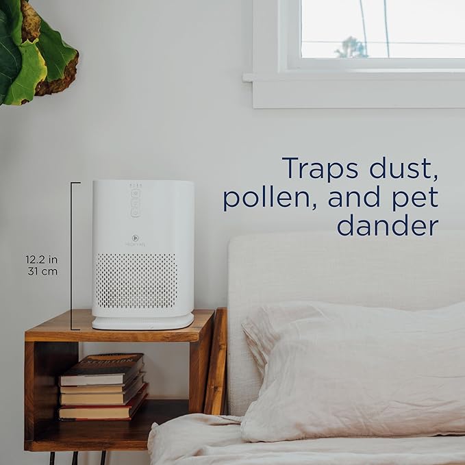 Medify MA-14 Air Purifier with True HEPA H13 Filter 428 ft² per Hour for Smoke, Odors, Pollen | Removal to 0.1 Microns White, 2-Pack