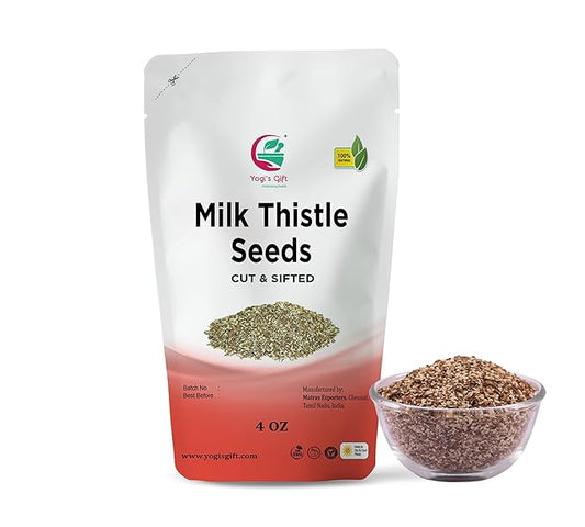 Milk Thistle Tea (Seeds) 4oz | Promotes Liver Health | Loose Bulk Bag | by Yogi's Gift®