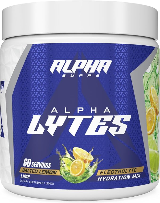 Lytes - Daily Electrolyte Hydration Drink Mix Powder - Sugar-Free, Zero Calorie Instant Formula with Trace Minerals and Antioxidants (60 Servings, Salted Lemon Lime)