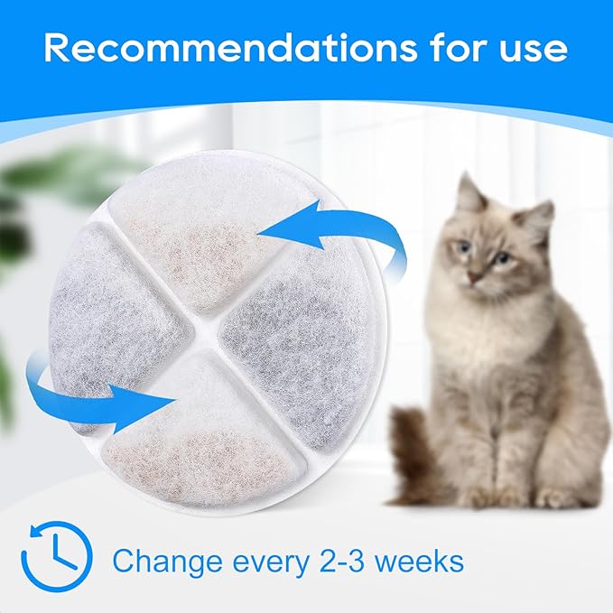 12 Pack Cat Filters for Water Fountain