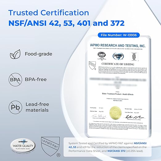 Waterdrop Rechargeable Water Filter Pitcher, Reduce 99.6% of Lead and 45+ Impurities, 1-Year Electric Water Dispenser, Instant 15-Cup Countertop System, NSF/ANSI 401&53&42&372, NOT Reduce TDS