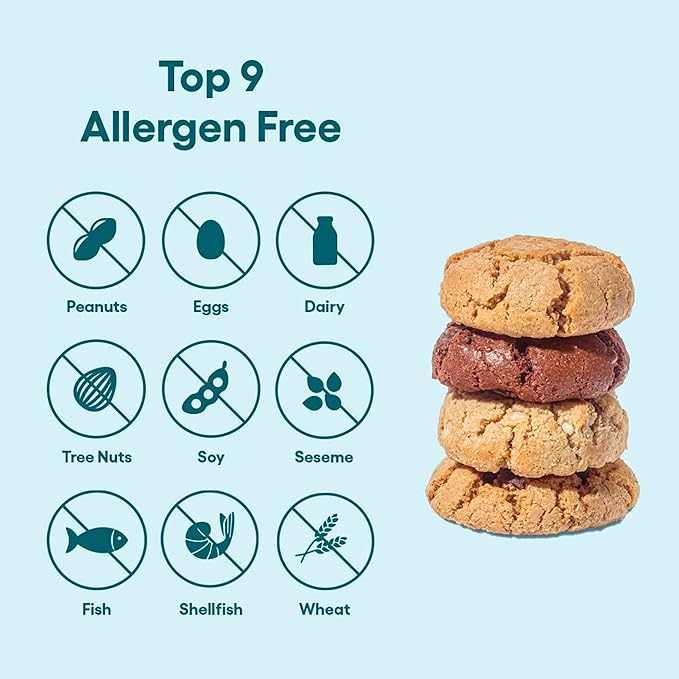 Partake Gluten Free Soft Baked Cookies Variety Pack (Chocolate Chip, Snickerdoodle, Lemon) - Vegan - Free From the Top 9 Allergens Including Dairy, Wheat, Soy, Eggs, & Peanuts - Non GMO - Safe School & Office Snack (3 Pack, 5.5oz Boxes)