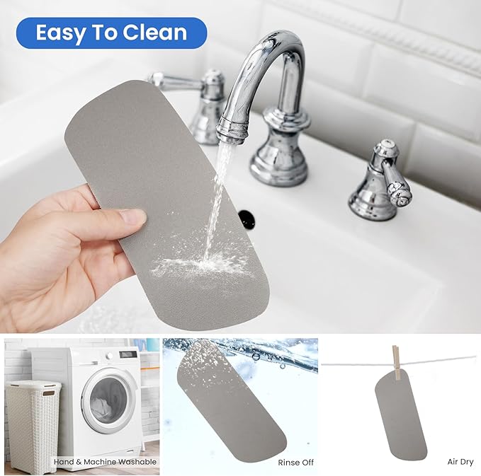 GLACIER FRESH Cuttable Refrigerator Drip Catcher, Water Absorbent Fridge Water Dispenser Drip Tray, Replacement for Whirlpool, GE, Samsung Fridge Accessories, Grey (Rectangular - 2pcs)