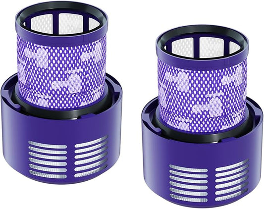 Vacuum Filter Replacement Parts Compatible with Dyson Cyclone V10 Series: V10 Total Clean, V10 Absolute, V10 Animal, V10 Motorhead, SV12 Vacuums. Compatible with Part Number 969082-01 (V10-2 Pack).