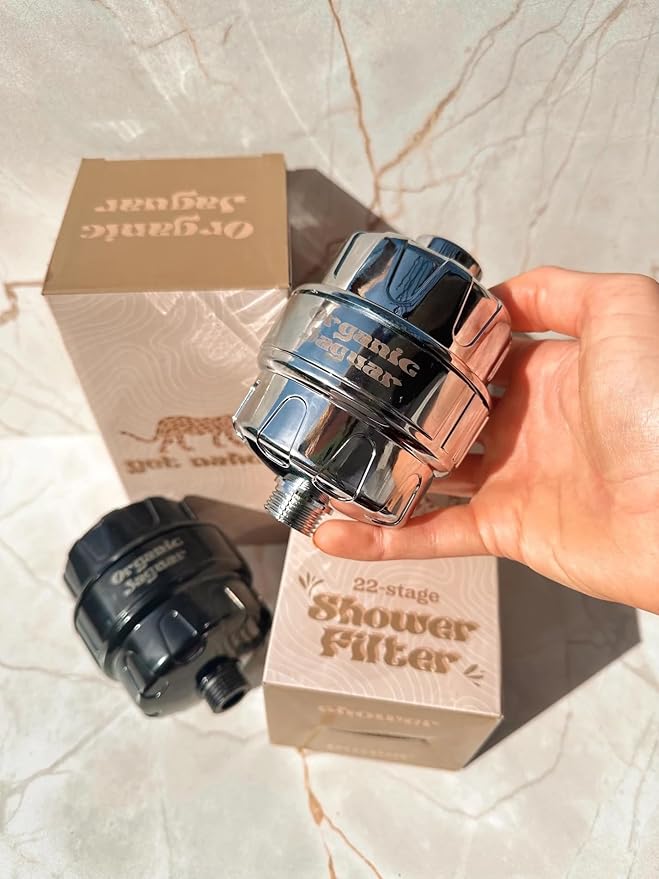 Shower Filter, 22 Stage Water Shower Head Filter For Hard Water, Heavy Metals, Chlorine & Impurities, Supports Hair and Skin Health & Hydration, Easy Installation, Long Lasting, Chrome