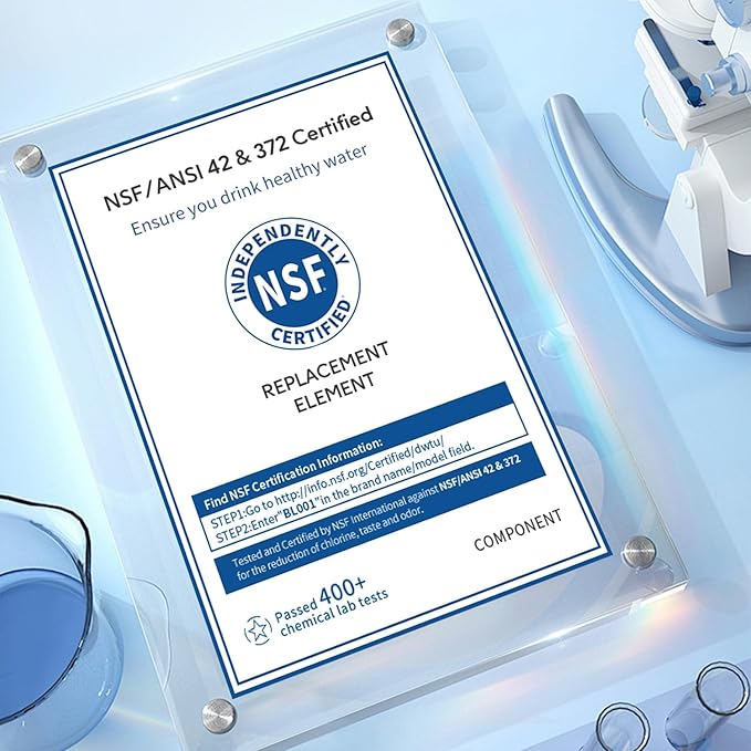 BELVITA Replacement for EDR1RXD1, W10295370A, Filter 1, WHR1RXD1, KAD1RXD1, Compatible with Kenmore 46-9081, 9081, 46-9930, 9930, P4RFWB, P8RFWB2L Refrigerator Water Filter 3 Pack