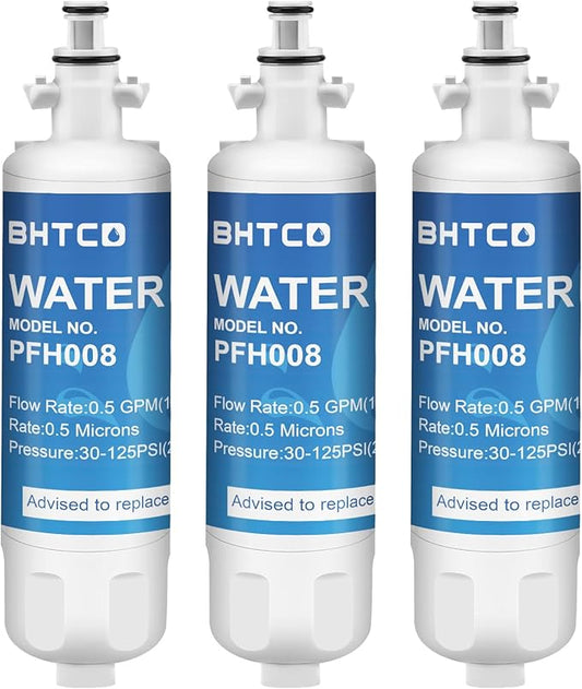 Refrigerator Water filter for LG LFXC24726S/D, LFXS29766S, LFX25991ST, LMXS27626S, LFX28978ST/W, LFXS30726S Replace (3pcs)