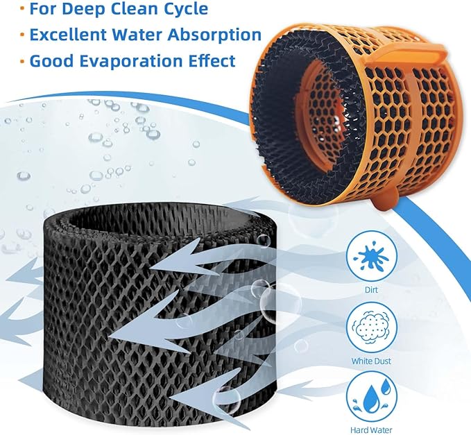 2 Pack Wick Evaporator Filter Replacement Compatible with Dyson PH3A PH01 PH02 PH03 PH04 Air Purifier Humidifier