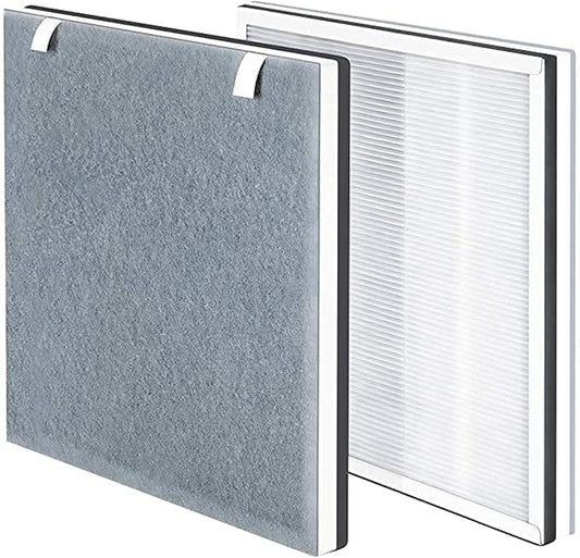 Leemone Vital 100 Replacement Filter Compatible with LEVOIT Vital100 Air Purifier and VAVA VA-EE004 Air Purifier, True HEPA High-Efficiency Activated Carbon, Vital 100-RF, 2 Pack