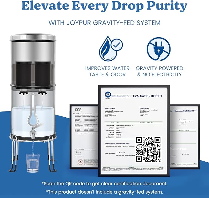 PF-1 Black Thickened Purification Elements,Replacement Filters for ProOne® and Berkey® Filters,ProOne® Big+ or Berkey® Big Countertop Gravity Water Filter System (2 Pack)