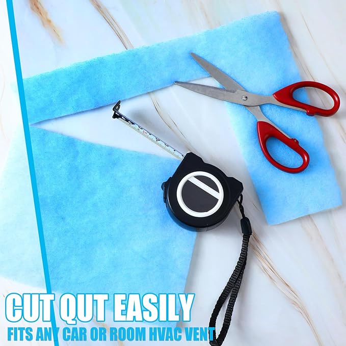 Frienda 12 x 91 Inch MERV 8 Reusable Air Vent Filter Cut to Size Electrostatic Floor Vent Filter Washable Replacement Compatible with Most Air Conditioning Furnace HVAC