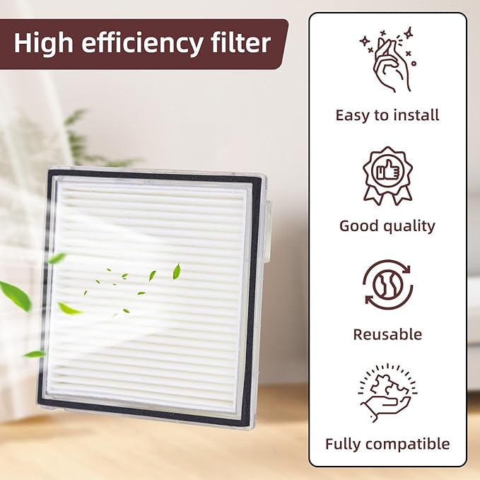 13 Packs Q10 S5 Accessories Kit Replacement Compatible with Roborock Q10 S5 / Q10 S5+ Robot Vacuum, 1 Main Brush, 4 Mop Cloth Pads, 4 Side Brushes, 2 HEPA Filters, 1 Cleaning Tool, 1 Screwdriver