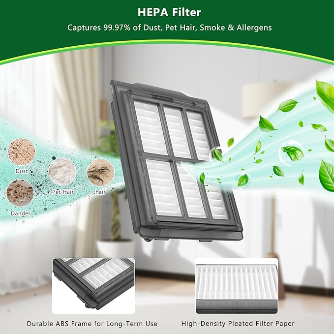 23PCS Replacement Parts Kit for iRobot Roomba Plus 505/405 Combo Robot Vacuum, Includes 2 Roller Brushes, 4 Mop Pads, 4 HEPA Filters, 6 Side Brushes, 6 Vacuum Bags, 1 Cleaning Tool