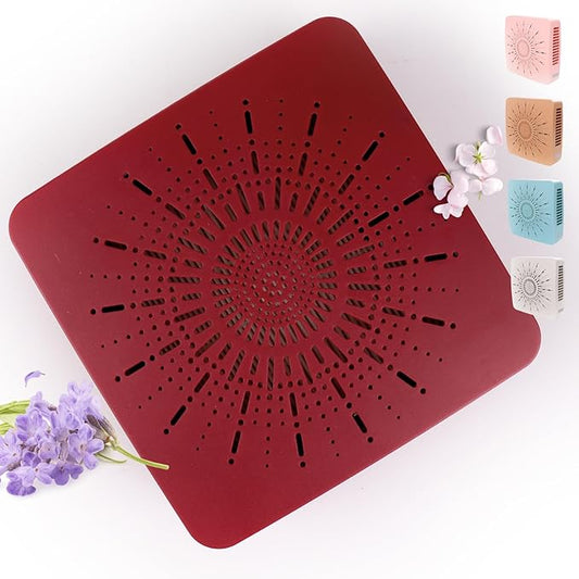 4-in-1 Portable Air Purifier HEPA Filter, Aroma, Ionizer & Mini Fan – USB-C Desktop Air Cleaner for Smoke, Pollen, Dander, Odors – 5 Colors for Bedroom, Office, Baby, Pets, Travel (Crimson Red)