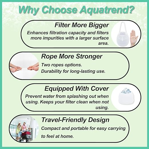 Bath Filter, Bath Water Filter for Tub Faucet, Heightened Version Kinder Filter with Overflow Guard, Hard Water Softener for Bathtub, Removes Chlorine Fluoride, Enhances Skin, Hair, Nails Health