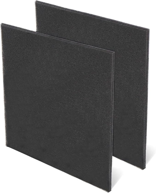 Cut to Fit Foam Pad Pre Filter, Air Purifiers Filter Replacement, Compatible with Most Air Conditioner, Trash Cans, Dehumidifier, 15 x 15 inch, 2 Pack