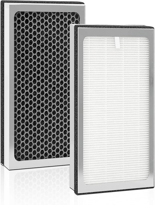 MA40 Replacement Filter Compatible with MA Air Purifier 40 Series MA40 MA40W MA40B,3-In-1 Filtration System of MA40,H13 True HEPA Filter with Activated Carbon Filter,2 Pack
