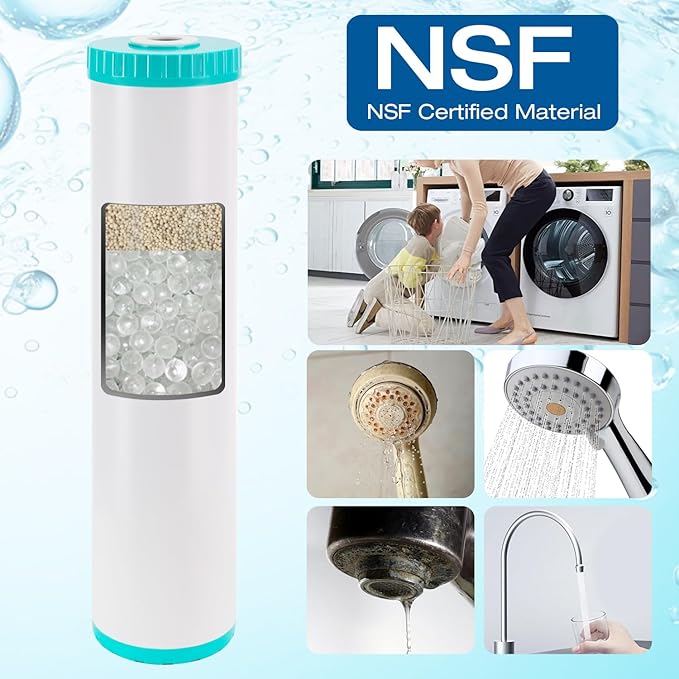 H&G Lifestyles 20 x 4.5 Whole House Anti-Scale Water Filter, Water Descaler Replacement Cartridge,Polyphosphate Scale Inhibitor Filter,for Any 20" Whole House Water Filters System