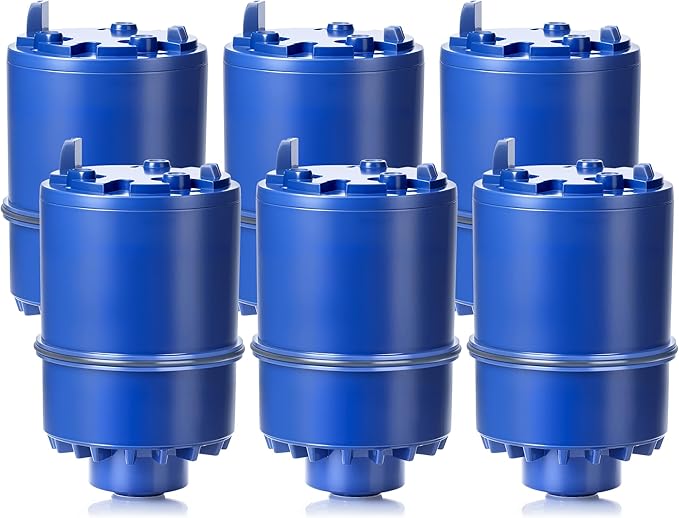 Blue Faucet Water Filter Replacement for Pur and PUR PLUS Mounted Water Filter System RF-9999 RF-3375 FM-2500V FM-3700 FM-3400B etc| Ensure Clean Tap Water 6 Pack by TOMOON