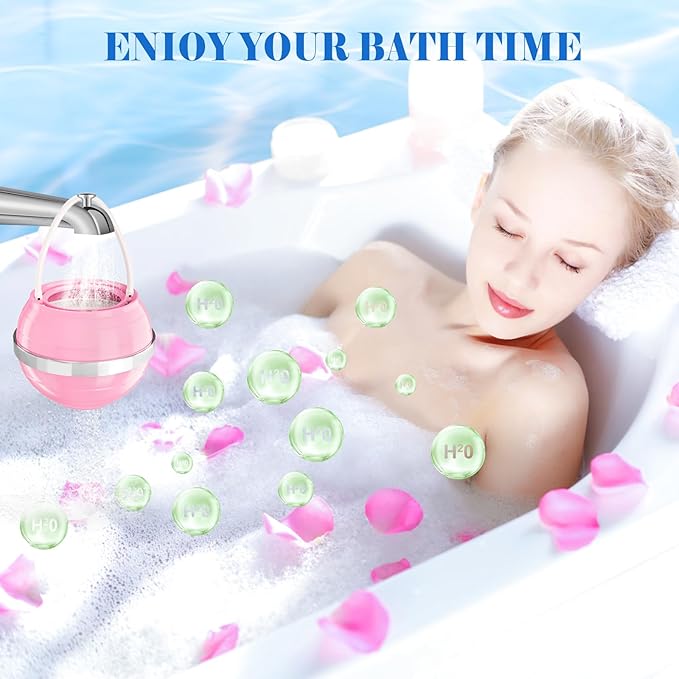Bath Filter for Tub, 8 Stages Bathtub Water Filter Removes Hundreds of Contaminants for Softer, Smoother Skin 2500 Gallons of Filtration