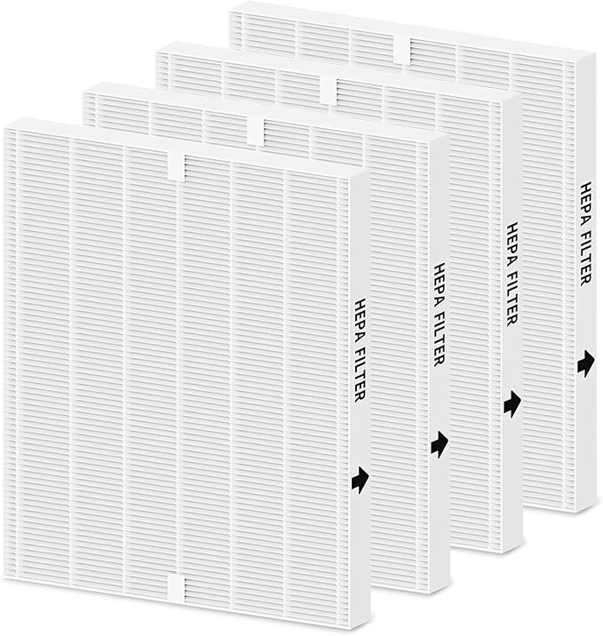 Colorfullife 4 Pack AP-1512HH True HEPA Replacement filter H13 Compatible with Coway Airmega AP-1512HH Air Purifier and Airmega 200M Air Purifier, Item NO #3304899 (4 HEPA Filters)