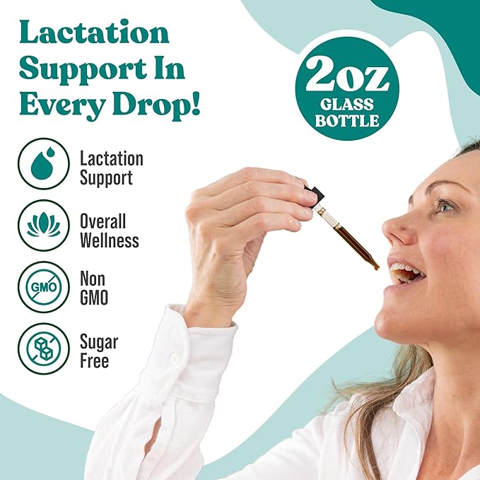 Rejuvica Health NatalNourish - Advanced Lactation Support Supplement - Liquid Delivery for Better Absorption - Fenugreek, Blessed Thistle, Anise, Fennel & More!