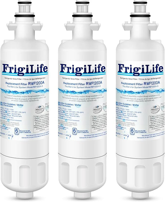 9690 & ADQ36006101 Replacement for LG LT700P, LT700PC, Kenmore Elite 46-9690, ADQ36006102, HDX FML-3, CLCH106, LFX28968ST, LFXS29626S, RWF1052, RWF1200A, Refrigerator Water Filter, 3PACK