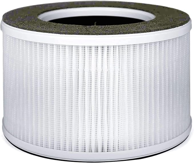 Nispira True HEPA Air Filter Replacement Compatible with Membrane Solutions MSB3 Air Purifier, 2 Packs