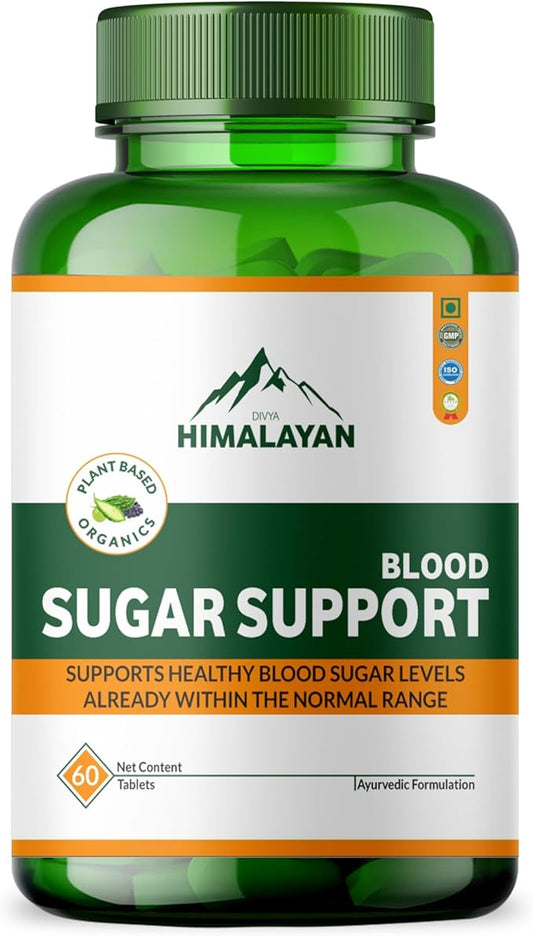 Sugar Care Supplement - Advanced Herbs Mix Blood Glucose Support with Karela, Gudmar, Shilajit & Triphala - Natural Herbal Formula for Healthy Blood Sugar Levels - 60 Tablets