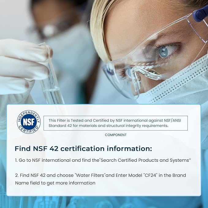 Crystala Filters Water Filter Replacement for Sub-Zero 4204490, 4290510 Refrigerator Water Filter, Pack of 3