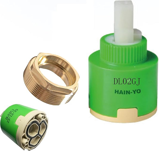 Hain-Yo DL02GJ 40mm Single Lever Faucet Cartridge, Sturdy, OEM Faucet Cartridges, Bathroom Ceramic Cartridges, Compatible with Belanger FC9AC006 40mm Ceramic Faucet Cartridge,1.58 INCHES (DL02GJ)