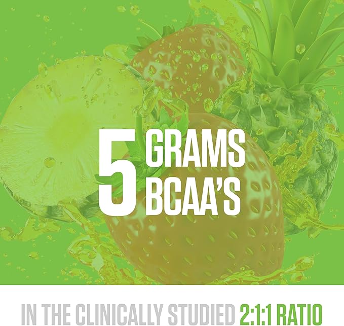 RYSE BCAA EAA Powder - Strawberry Pineapple - 5g Branched Chain Amino Acids, 3g Essential Aminos, Sugar-Free Electrolytes for Pre & Post Workout Muscle Recovery, Hydration and Strength - 30 Servings
