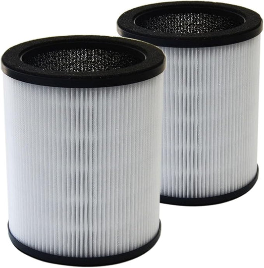 PUREBURG Replacement True HEPA Filter Compatible with Druiap KJ80 Air Purifier,Part# AF3080, H13 3-Stage Filtration High-efficiency Activated carbon 2-in-1 Air Clean Dust VOCs,2-Pack
