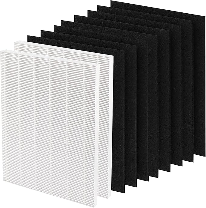 CERO D480 Replacement Filter D4 Compatible with Winix D480 Air Purifier, Item Number 1712-0100-00, 2 Grade Filter & 8 Activated Carbon Filters