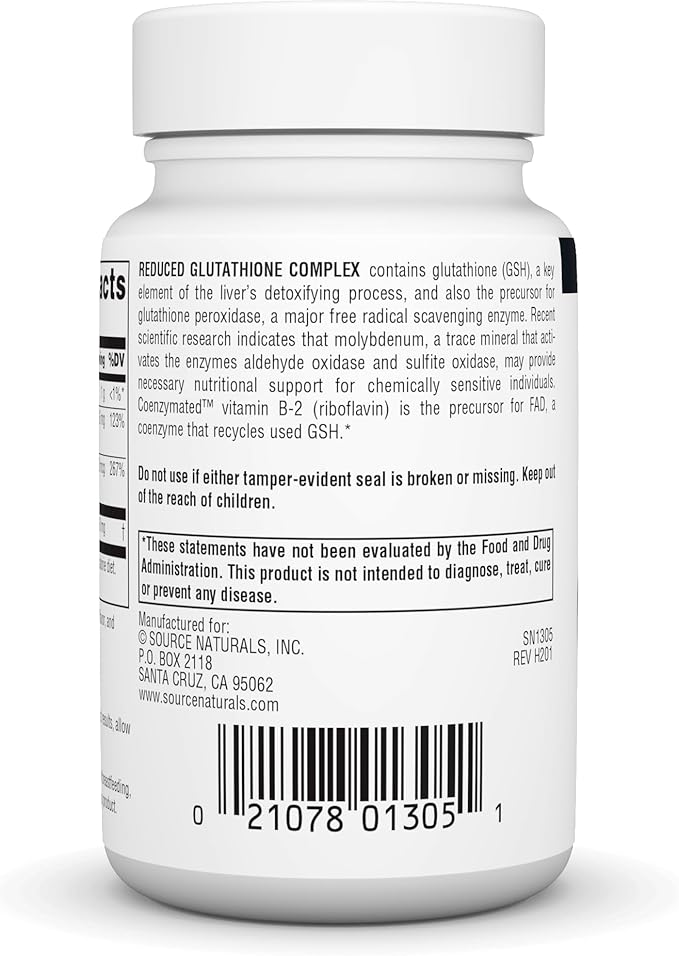 Source Naturals Reduced Glutathione Complex 50 mg Orange Flavored - 100 Lozenges