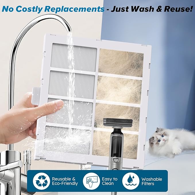 Nuwave Forever Smart Air Purifier for Home, Never Replace Air Filter System, Patented 7-Stage Filtration, Cleans Large Room up to 2,002 Sq Ft, Adjustable Flow Panel, Washable & Reusable Filters