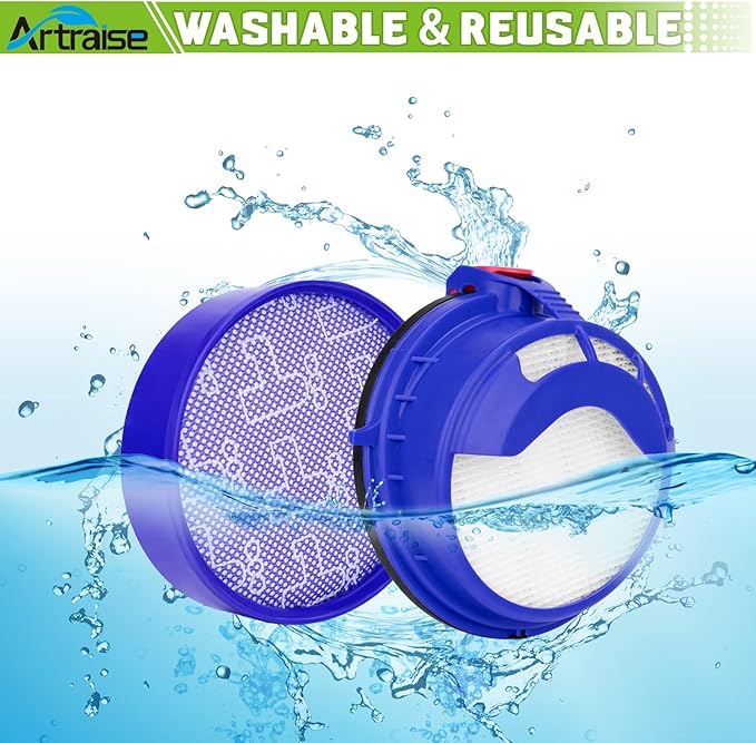 Artraise Filter Replacement Kits for Dyson DC25 Vacuum Ball, Includes Washable Pre-Motor & Post Motor HEPA Filters, Fits All DC25 Models -Compare to Part # 919171-02 and 916188-06