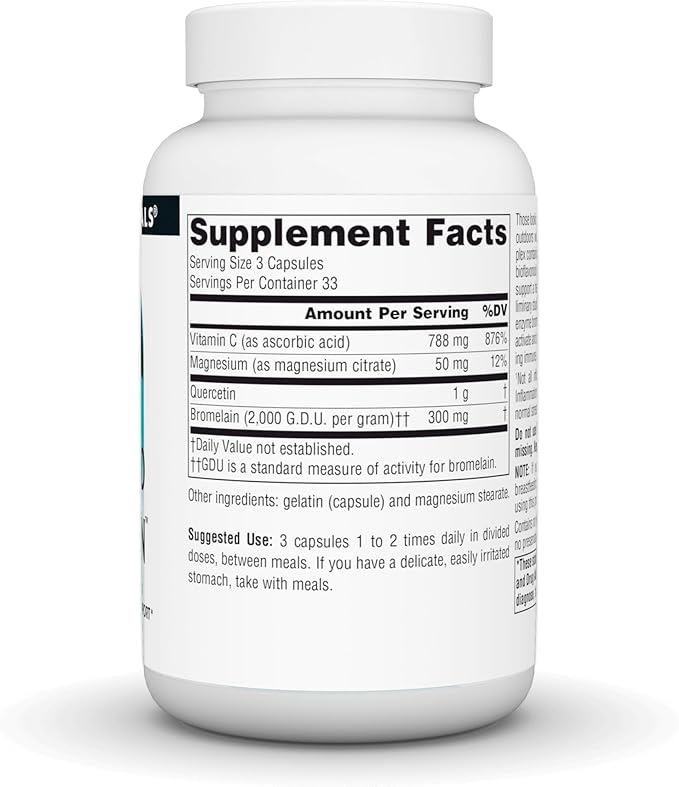 Source Naturals Activated Quercetin, Bioflavanoid Complex, for Seasonal & Immune Support* - 100 Capsules