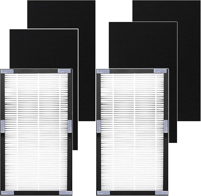 Replacement Air Purifier Filters C Compatible with Idylis IAF-H-100C, IAP-10-200, IAP-10-280, Model # IAFH100C & 302656 IAF-H-100C-P, IAP10200, IAP10280 (2 Hepa+4 Pre-filter)