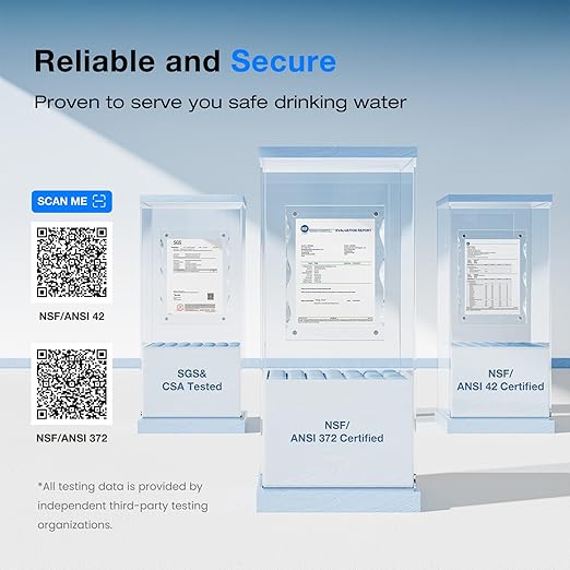 Purewell 2.25G Gravity Water Filter System with Water Level Window, 7-Stage 0.01μm Ultra-Filtration Countertop System with 4 Filters and Stand, Reduce Fluoride & Chlorine, Up to pH 9, PW-KS-FT