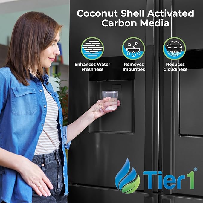 Tier1 ADQ36006101 Refrigerator Water Filter 2-pk | Replacement for LG LT700P, ADQ36006102, Kenmore 46-9690, 469690, ADQ36006101-S, WSL-3, FML-3, RFC1200A, Fridge Filter