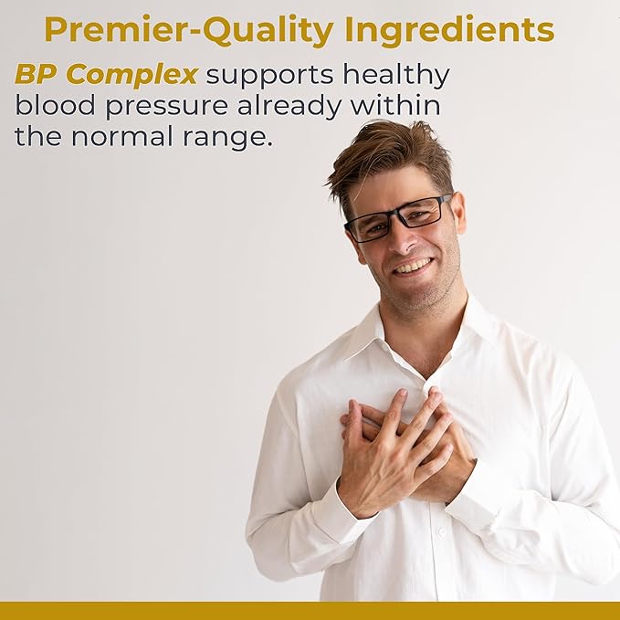 Premier Research Labs Premier BP Complex - Heart Health Supplements, BP Formula, Garlic Allicin Supplement, Natural Herbal BP Support Pills with Reishi & Cayenne Pepper - 60 Vegetarian Capsules