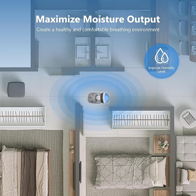 Funmit Humidifier Filters Replacement for Honeywell Humidifier Filter HAC-504 HAC-504AW and Honeywell Filter A, Replacement for Honeywell HCM-350 HCM-500 HCM600 Cool Mist Humidifiers, 6 Pack, White