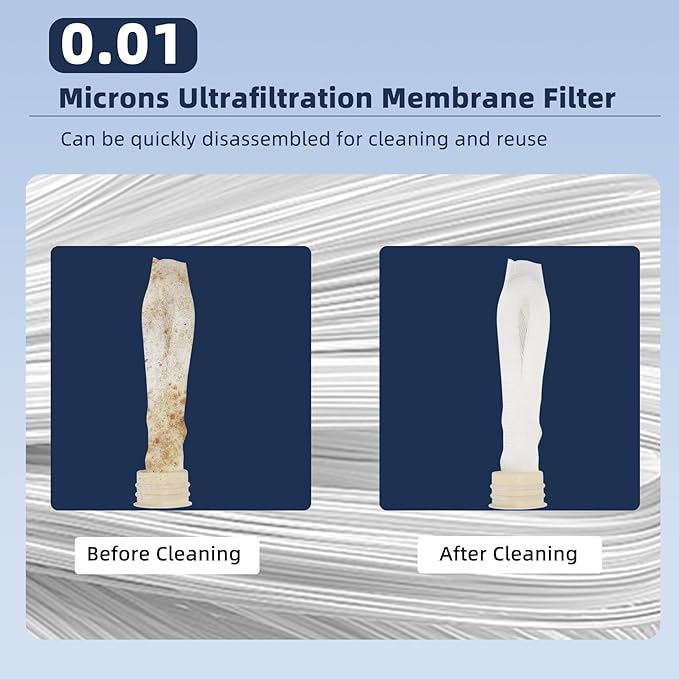 Source Manufacturer Large Water Filtration System Survival - Hand Pump Water Filter, High Volume Water Purifier Camping, Outdoor Portable Group Military Grade