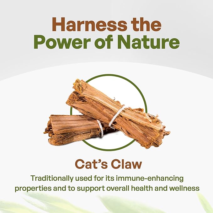 Go Nutra - Cat’s Claw Powder, Pure Cats Claw Herbal Supplement Wildly Harvested from Peru, All Natural UNA de Gato for Water, Tea, Juice, and More, Non-GMO, Gluten-Free, Vegan, 8 oz