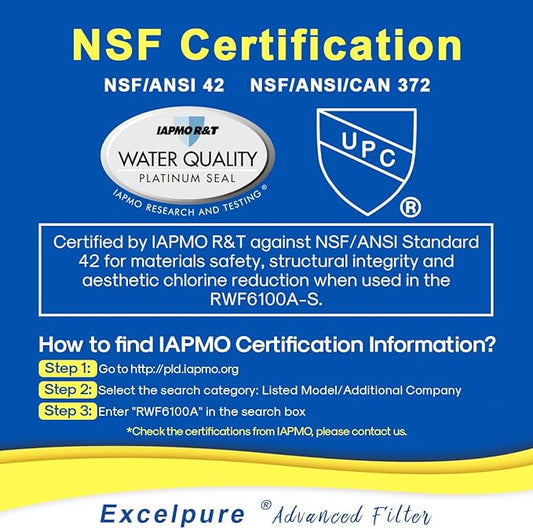 RWF6100A Refrigerator Water Filter Replacement For Bosch Ultra Clarity Pro BORPLFTR50, BORPLFTR55, 12033030, 11025825, 11032531, B36CT80SNS, B36CL80ENS, WFC100MF, WFS200MF, 2PACK