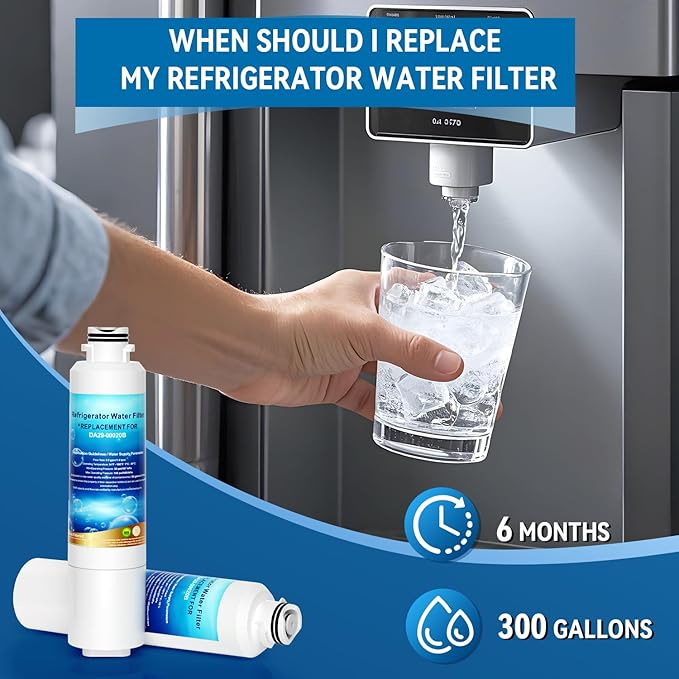 DA29-00020B Water Filter for Samsung HAF-CIN/EXP, DA29-00020B, HAF-CIN, RS25J500DSR, RF28HMEDBSR, RF4287HARS, RF28HFEDBSR (3 Count Pack Of)