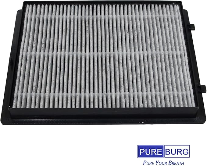 PUREBURG Replacement Filter Compatible with LUFTRUM C401 Car Air Purifier,2-Pack H13 True HEPA 3-Stage Filtration Activated Carbon 2-in-1